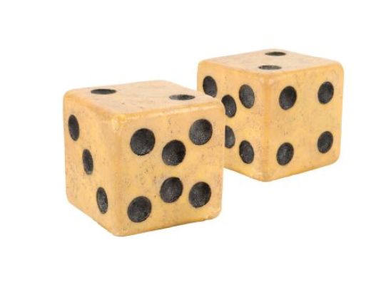 JUMANJI (1995) - Lot #230 : Screen-Matched Oversized Jumanji Dice