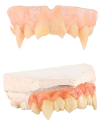 BUFFY THE VAMPIRE SLAYER (T.V. SERIES, 1997-2003) - Lot #600 : Angel‘s (David Boreanaz) and Spike‘s (James Marsters) Fangs