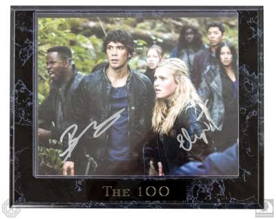 The 100 Clarke & Bellamy Photo Plaque Signed by Eliza Taylor & Bob Morley | Blacksparrow