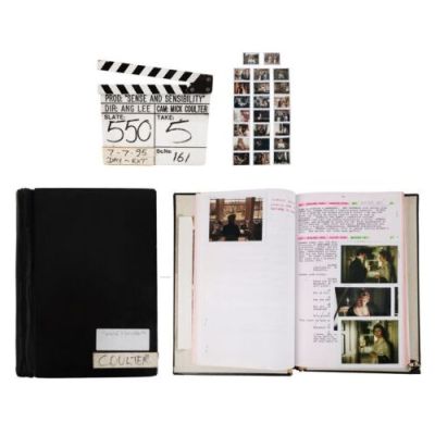 SENSE AND SENSIBILITY (1995) - Lot #333 : Michael Coulter‘s Heavily Annotated and Highlighted Script, Clapperboard and Polaroids