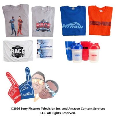 The Boys (T.V. Series, 2019-2026) | Lot 39: A-Train vs Shockwave Race Merchandise | Propstore