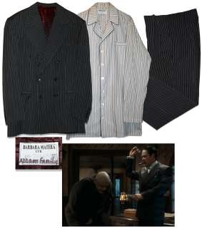 ’’Addams Family Values’’ Actor Raul Julia Pinstripe Suit Costume | Nate Sanders