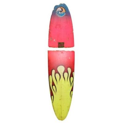 POINT BREAK (1991) - Lot #275 : Planet Hollywood Collection: Johnny Utah‘s (Keanu Reeves) Screen-Matched Broken Surfboard