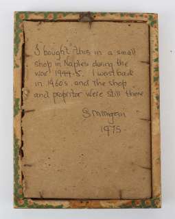 Spike Milligan a framed religious watercolour showing a female with closed eyes. With a hand… | Ewbank’s