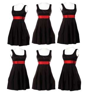 Lot 59 - (6) black and red Sectionals performance dresses.