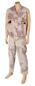 Lot 1582 - George Clooney "Archie Gates" military ensemble & Spike Jonze "Conrad Vig" jacket from Three Kings.