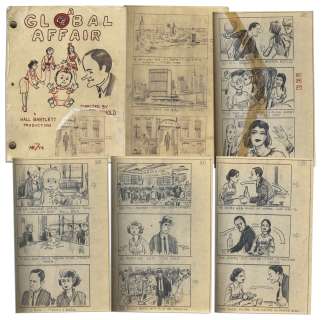 Rare Storyboard Script For ’’A Global Affair’’ Starring Bob Hope | Nate Sanders