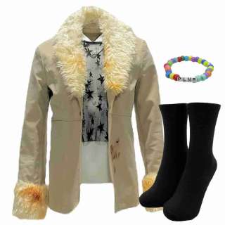 Lot #116: Y2K Laura (Rachel Zegler) Screen Worn Button-Front Jacket, Shirt, Bracelet & Socks Ch 2a Sc 42-54