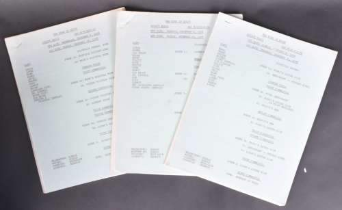 ESTATE OF DAVE PROWSE - THE EDGE OF NIGHT (US SOAP OPERA) SCRIPTS | Auctioneum Ltd