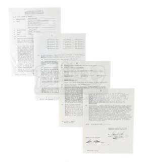 MORK & MINDY (1978-1982) - Lot 84 - Robin Williams Signed Studio Contract For Mork & Mindy