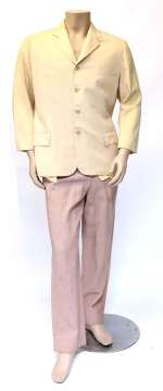 Lot 3246 - Stagecoach (1966) - Robert Cummings as Henry Gatewood (The Embezzler), production made cream button