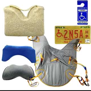 Eddington Joe (Joaquin Phoenix) Screen Used Neck Rest, Neck Cushion, Seat Cushion, Sling Lift, Handicap Placard & Handicap License Plate | VIP Fan Auctions