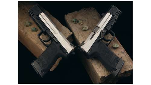Tomb Raider | Brace of H&K USP 9 Pistols Identified as Tomb Raider Props - Iconic and Well Documented Brace of H&K USP 9 Match Semi-Automatic Pistols as Documented from the Prop House as Angelina Jolie Starring as Lara Croft’s On-Film “Hero”… | Rock Island Auction