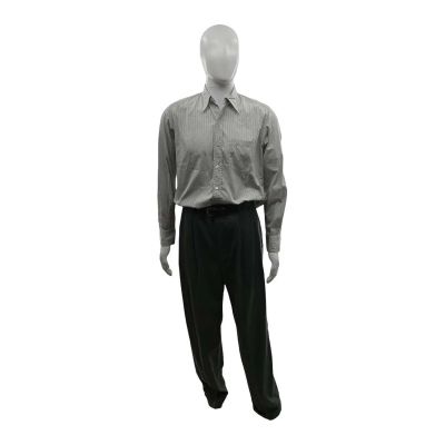 Lot 30: Marty Supreme Marty Mauser Screen Worn Stunt Double Belt, Trousers & Button-Up Shirt Ch 1 Sc 62-67pt2 | VIP Fan Auctions