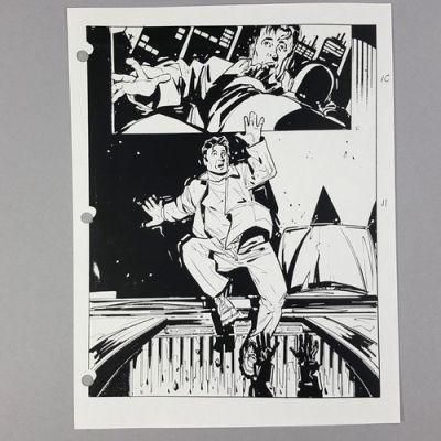 The Matrix Production Used Storyboard - Morpheus Pushes Neo Out, Movie Prop COA | eBay US (Buy It Now)