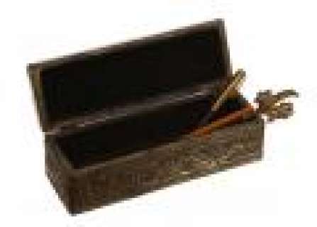 Mad Men - Lot 806 - Don and Megan‘s Vanity Silver Box with Letter Opener & Pens