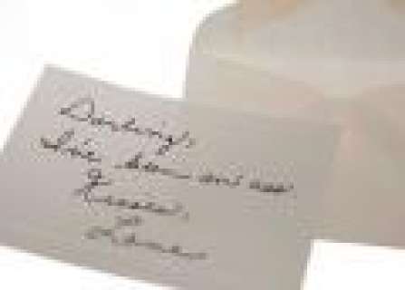 Mad Men - Lot 7091 - Lane‘s Card Sent Mistakenly to Joan