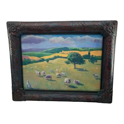Lot 62: The Sheep Detectives Production Used Sheep Painting | VIP Fan Auctions