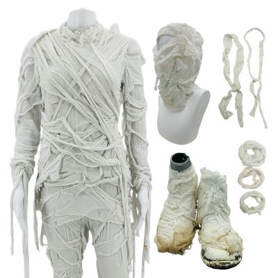 Lot #253: Poker Face Season 2 Charlie Cale (Natasha Lyonne) Screen Worn Mummy Suit, Hat, Mummy Boots & Mummy Wraps Ch 2 Ep 201