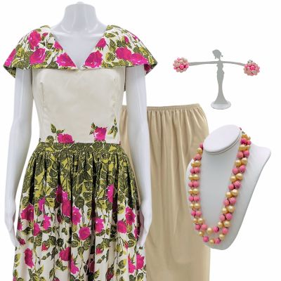 The Help Charlotte Phelan (Allison Janney) Production Worn Dress, Underskirt, Necklace & Earrings | VIP Fan Auctions