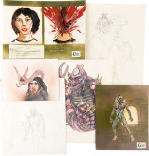 Group of (6) Original Illustrations by John Carl Buechler. | Heritage