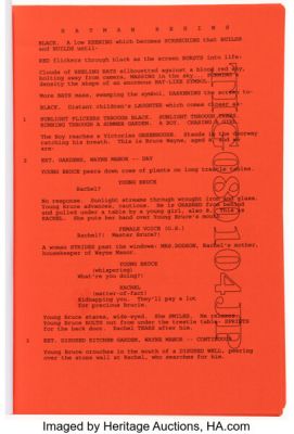 Memento (Summit Entertainment, 2000) and Batman Begins (Warner Bros., 2005), Pair of Joe Pantoliano Personally-Owned Scripts from Early Christopher Nolan Projects.