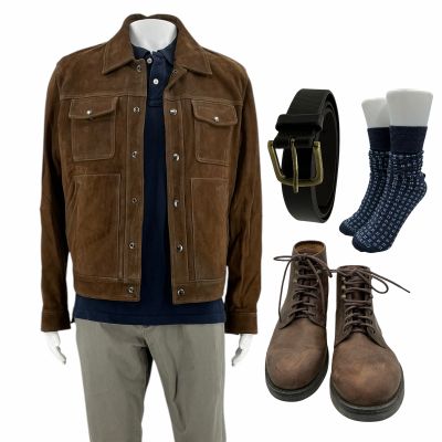 Lot 43: Onslaught Baylor Screen Worn Jacket, Shirt, Pants, Belt, Socks & Boots Ch 1 Sc 23-67 | VIP Fan Auctions