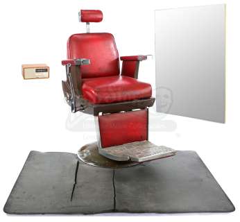 Marvel‘s Luke Cage - Lot 455 - Pop‘s Barber Shop Chair and Accessories