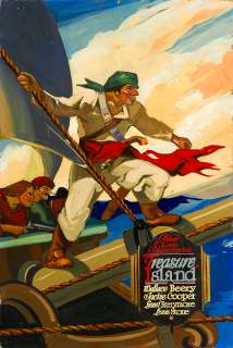An original promotional painting for Treasure Island | Bonhams