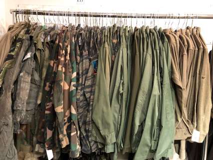 "Superhero Show" - Rack of Military uniforms - includes shirts/pants/vest etc. - approx. 117 pcs *R | Direct Liquidation