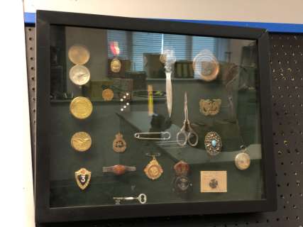Framed military memorabilia wall decoration (approx. 20 x 16 inches) | Direct Liquidation