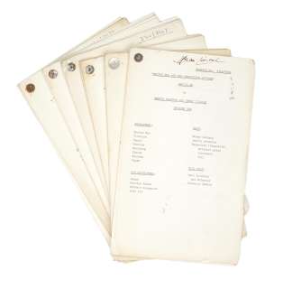 Doctor Who / Patrick Troughton: ’Doctor Who And The Abominable Snowmen’, a complete set of six Draft Scripts, 1967, 6 | Bonhams