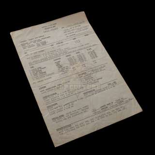 Apocalypse Now – Original Production Used Call Sheet - 22-25 | Icons of Pop Culture