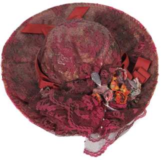 Rita Hayworth Film Worn Purple Wine Lace Flowered Hat | Gotta Have Rock and Roll