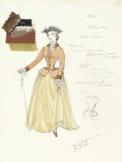The Amorous Adventures of Moll Flanders: An original costume design by Joan Bridge and Elizabeth Haffenden of Kim Novak as ’Moll Flanders’, Paramount Pictures, 1965, | Bonhams