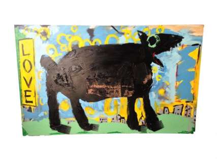 The Upside Dell (Kevin Hart) Dog Painting Stage 3 Movie Props | Premiere Props