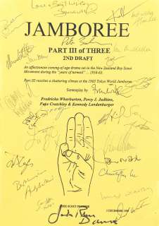 The Lord Of The Rings: Three original screenplay scripts for ’Jamboree’ (Lord Of The Rings) signed by members of the cast, New Line Cinema / WingNut Films, 2001-2003, 3 | Bonhams