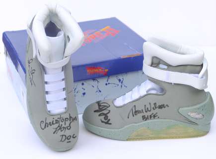 ’’Back to the Future’’ Cast-Signed ’’Air McFly’’ Lighted Shoes | Nate Sanders