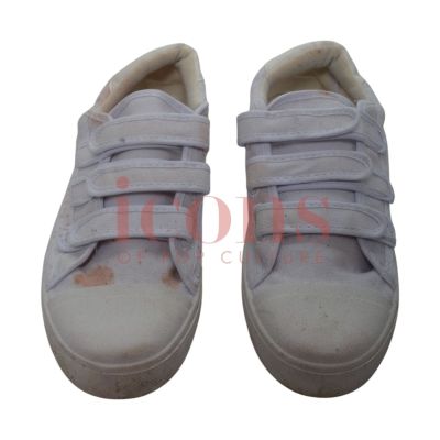 Lot 35 - Venom: Let There Be Carnage - Cletus Kasady / Carnage’s (Woody Harrelson) Distressed Shoes - 63-35 | Icons of Pop Culture