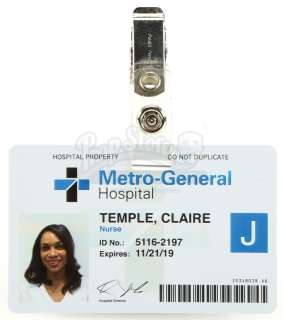 Marvel‘s Jessica Jones (TV Series) - Lot 37 - Claire Temple‘s Clip-On Hospital Badge