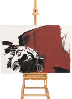 Santiago Cabrera "Isaac Mendez" Mural-Size Prophetic Paintings Props (2) Enlarged from Original Art by Tim Sale from ...