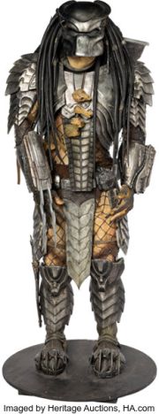 Alien vs. Predator (TCF, 2004), Ian Whyte "Scar" Predator (22) Piece Costume Ensemble on Display. | Heritage