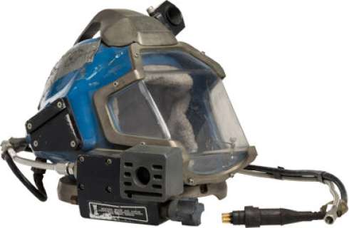 The Abyss (TCF, 1989), Leo Burmester "Catfish" Blue Diving Helmet and Diving Backpack. (Total: 2 Items)