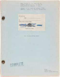 The Philadelphia Story (MGM, 1940). Typed-Carbon Early Draft Script by Waldo Salt and Donald Ogden Stewart, With Revisions.