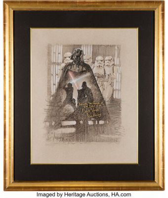 Drew Struzan, Star Wars: Episode V - The Empire Strikes Back (TCF, 1983), "Beware the Power of the Dark Side" Artwork. | Heritage