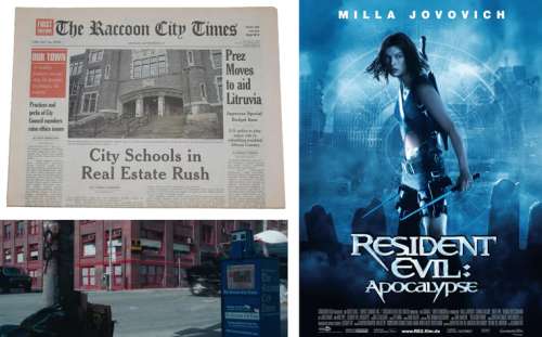 Resident Evil: Apocalypse Raccoon City Newspaper Movie Prop - 2004 | SWAU