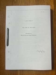 The Lord Of The Rings FIILM SCRIPT - The Lord Of The Rings FIILM SCRIPT - John Boorman