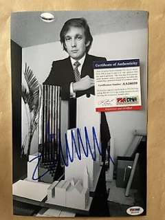 Donald Trump - Signed with Psa Dna Certificate, Check Online - No Reserve! | Donald Trump - Signed with PSA DNA Certificate, check online - no reserve! | Catawiki