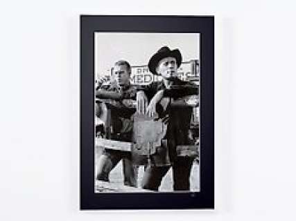 The Magnificent Seven 1960 - Steve McQueen, Yul Brynner. | The Magnificent Seven 1960 - Steve McQueen, Yul Brynner. - Fine Art Photography - Luxury Wooden Framed 70X50 cm - Limited Edition Nr 02 of 30 - Serial ID 16874 - Original Certificate (COA), Hologram Logo Editor and QR Code | Catawiki