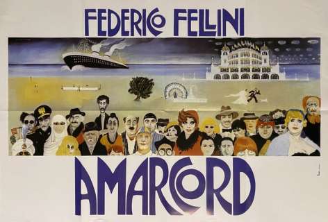 2F - Federico Fellini - Film Poster Amarcord 80 Edition | Catawiki